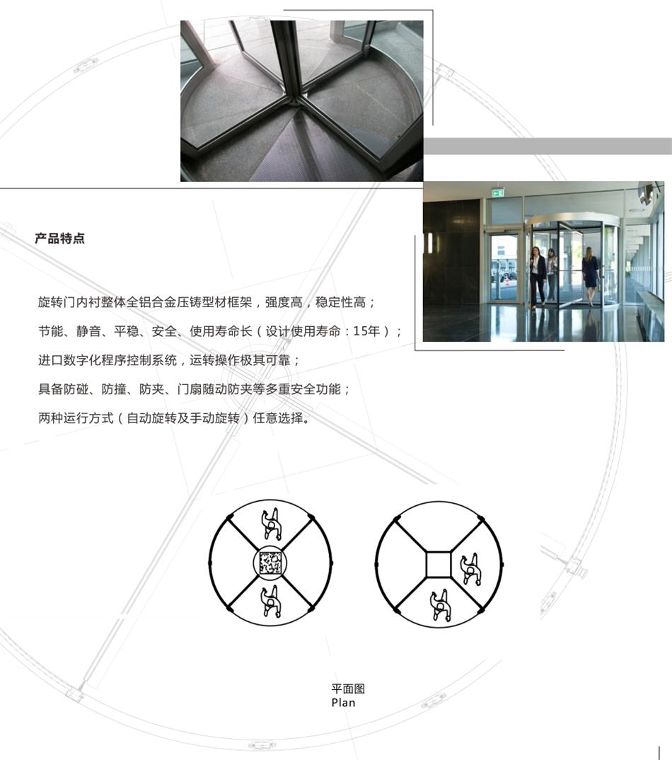 兩翼、三翼、四翼旋轉(zhuǎn)門：青島恒達自動門(圖6)